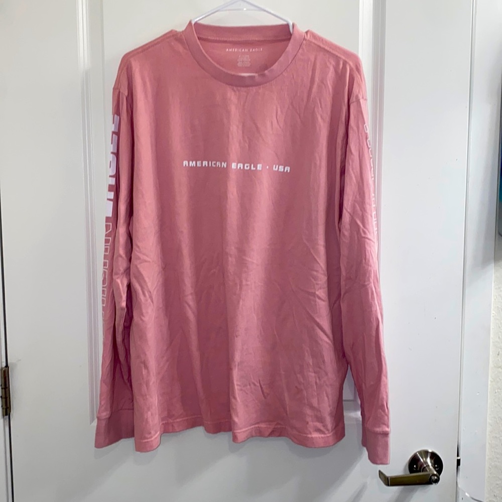 American Eagle Pink Long-sleeve Tee